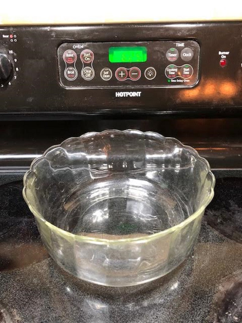 Vintage Fluted Clear Glass Punch Bowl Four Quarts FREE Etsy