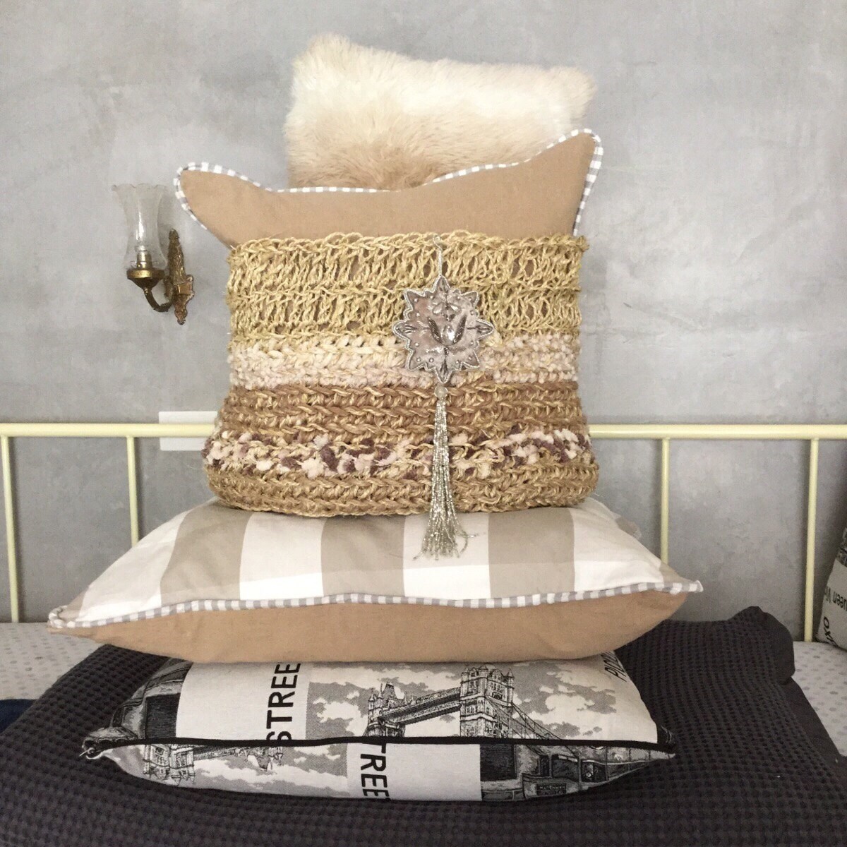 Large Jute Sisal and Yarn Basket Etsy