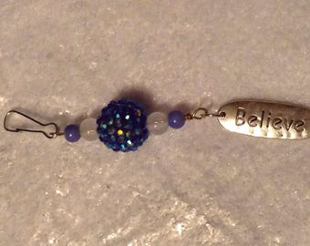 Believe Zipper Pull