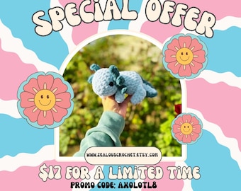 Ready to Ship Axolotl Plushie Stuffed Animal