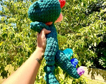 Ready to Ship Crochet Dinosaur Lovey/Plushie