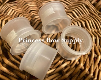 4 or 8 empty ribbon plastic spools- fits 7/8”, 1” width ribbons
