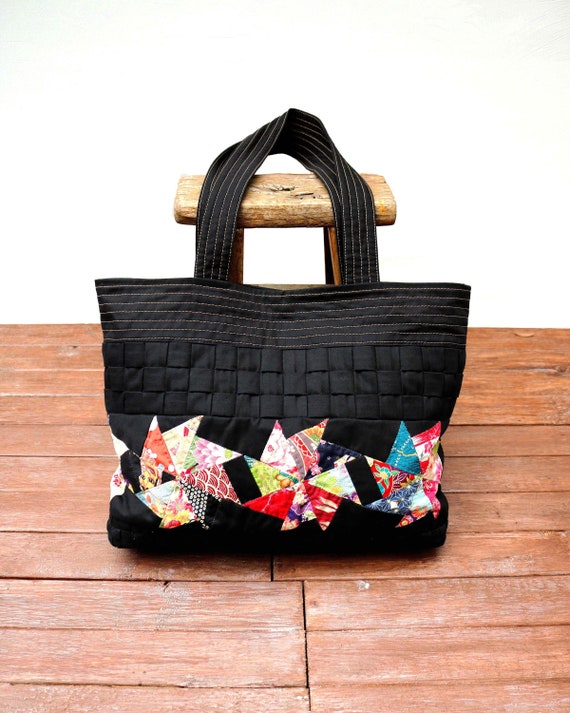 patchwork tote bag