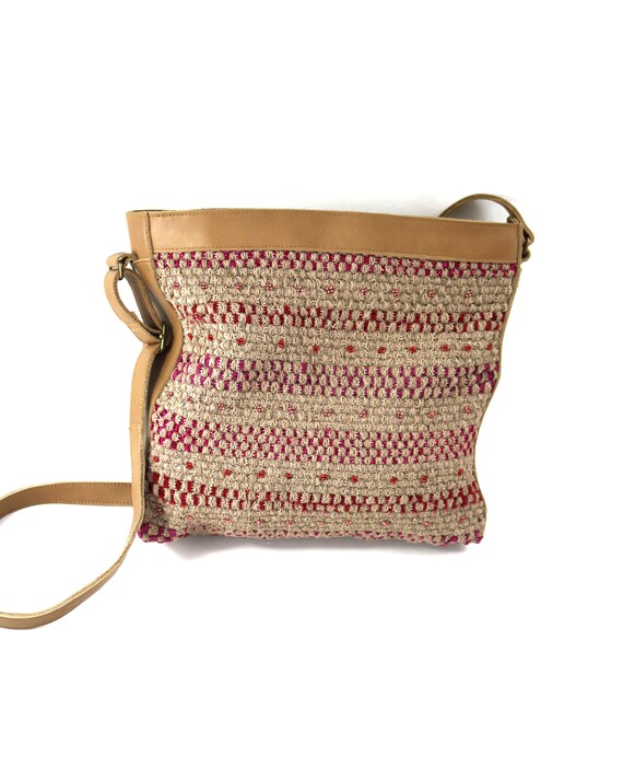 woven messenger bag