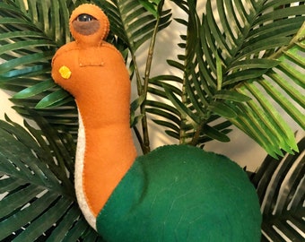 Sigur the Snail - handmade plushie creature, cushion, home decor, birthday gift, present, kids gift,