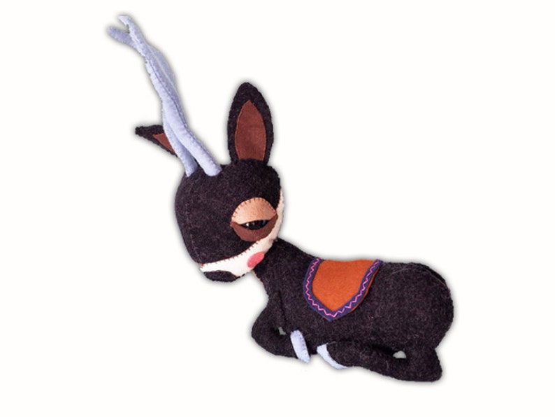 Giselle Gazelle handmade plush creature plushie toy unique Etsy