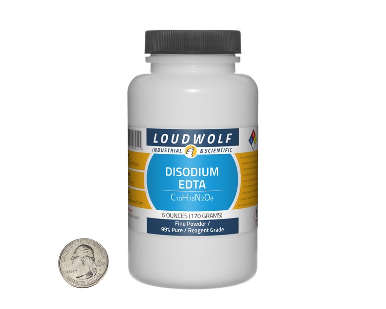 Disodium EDTA / 6 Ounce Bottle / 99 Pure Reagent Grade / Fine Etsy