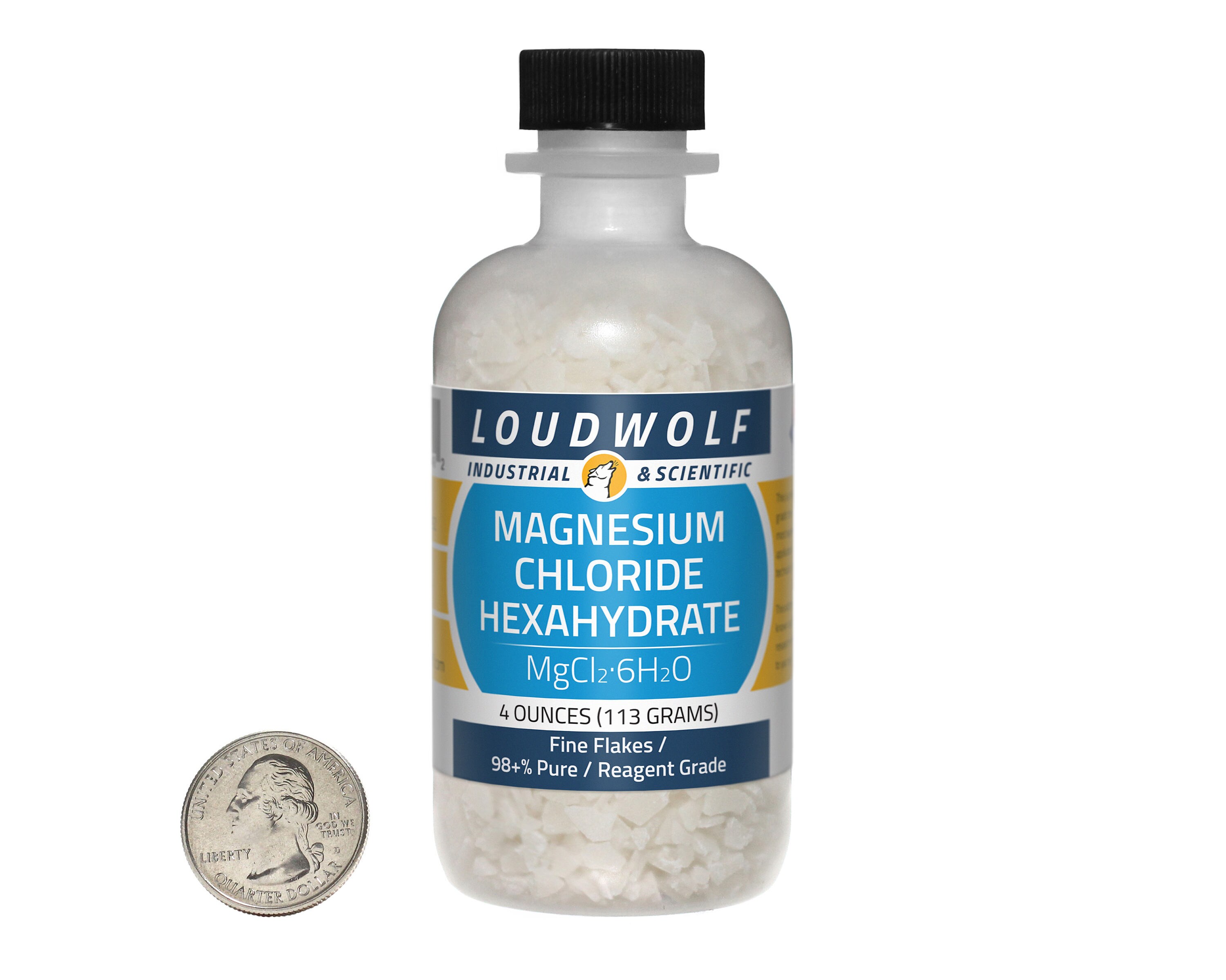 Magnesium Chloride Hexahydrate / 4 Ounces / Fine Flakes / 98 Etsy