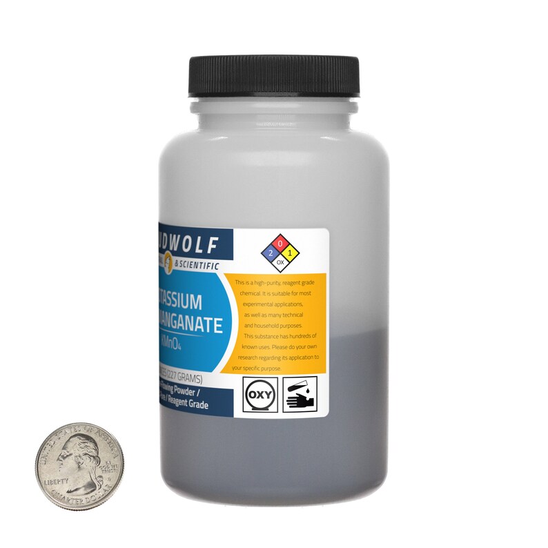 Potassium Permanganate / 8 Ounce Bottle / 98.3% Pure Reagent | Etsy