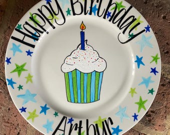 Birthday Cake Plate
