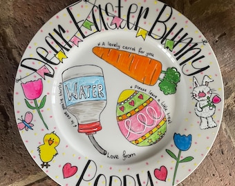 Easter Bunny treats plate