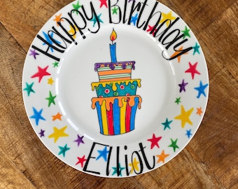 Birthday Cake Plate