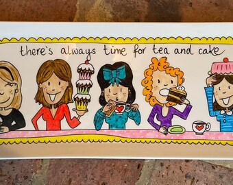 Hand Painted Treats platter