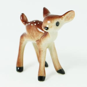 Miniature Baby Deer - Tiny Ceramic Deer - Fawn Collection