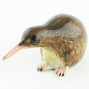 Kiwi Dollhouse Miniature Ceramic - Miniature Porcelain Kiwi - Home Decor - Pet Collection