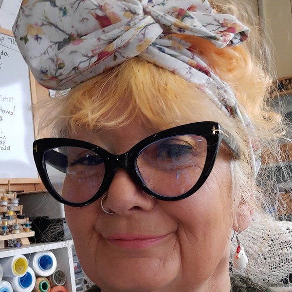 Twist gedrahtetes Kopftuch Damen Mädchen 50er Jahre Stil Haarband Stoffwahl für Dreads tiefe große Haare