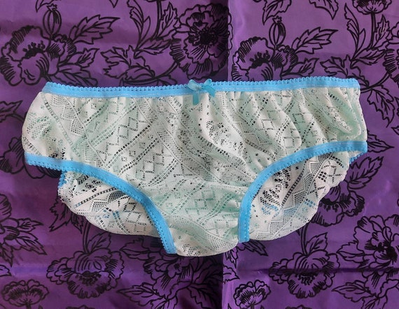 Racy Lacy Panties for Women and Men Lemon Mint All Sizes Lace Underpants 