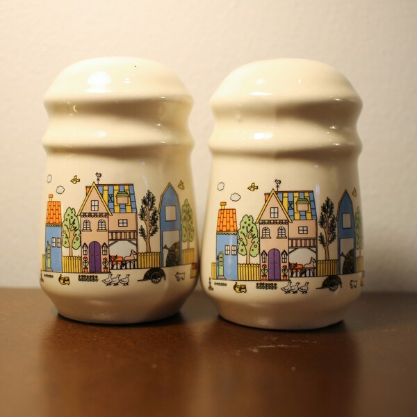 Vintage Salt and Pepper shaker colorful home design