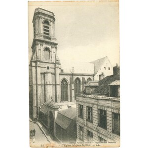 Arras, Francia – L’Église St-Jean-Baptiste – Cartolina dell’inizio del XX secolo