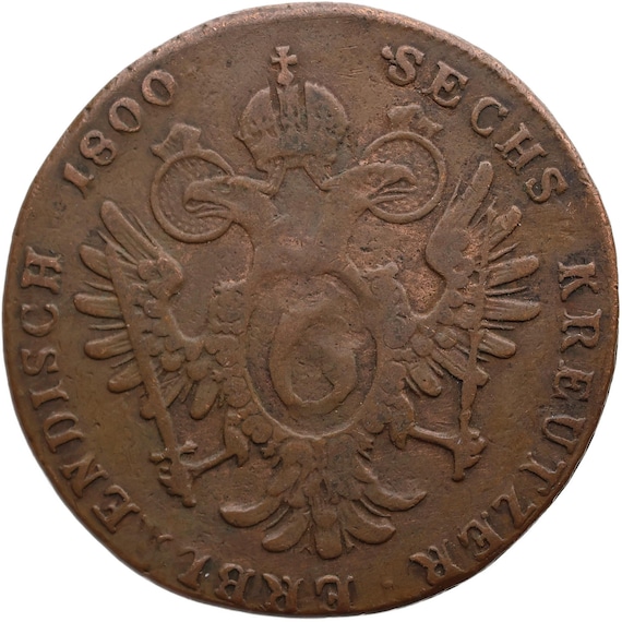 1800 S 6 Kreuzer Austria Coin Francis II - Etsy