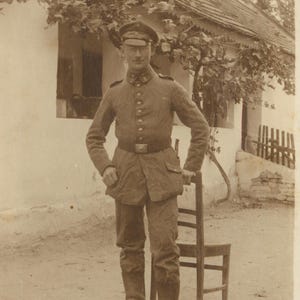 World War I Imperial Germany Soldier Photo Postcard