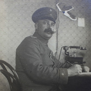 1918 Opérateur téléphonique Première Guerre mondiale Armée Allemagne Soldats WW1 Carte postale Histoire de l'Armée de terre