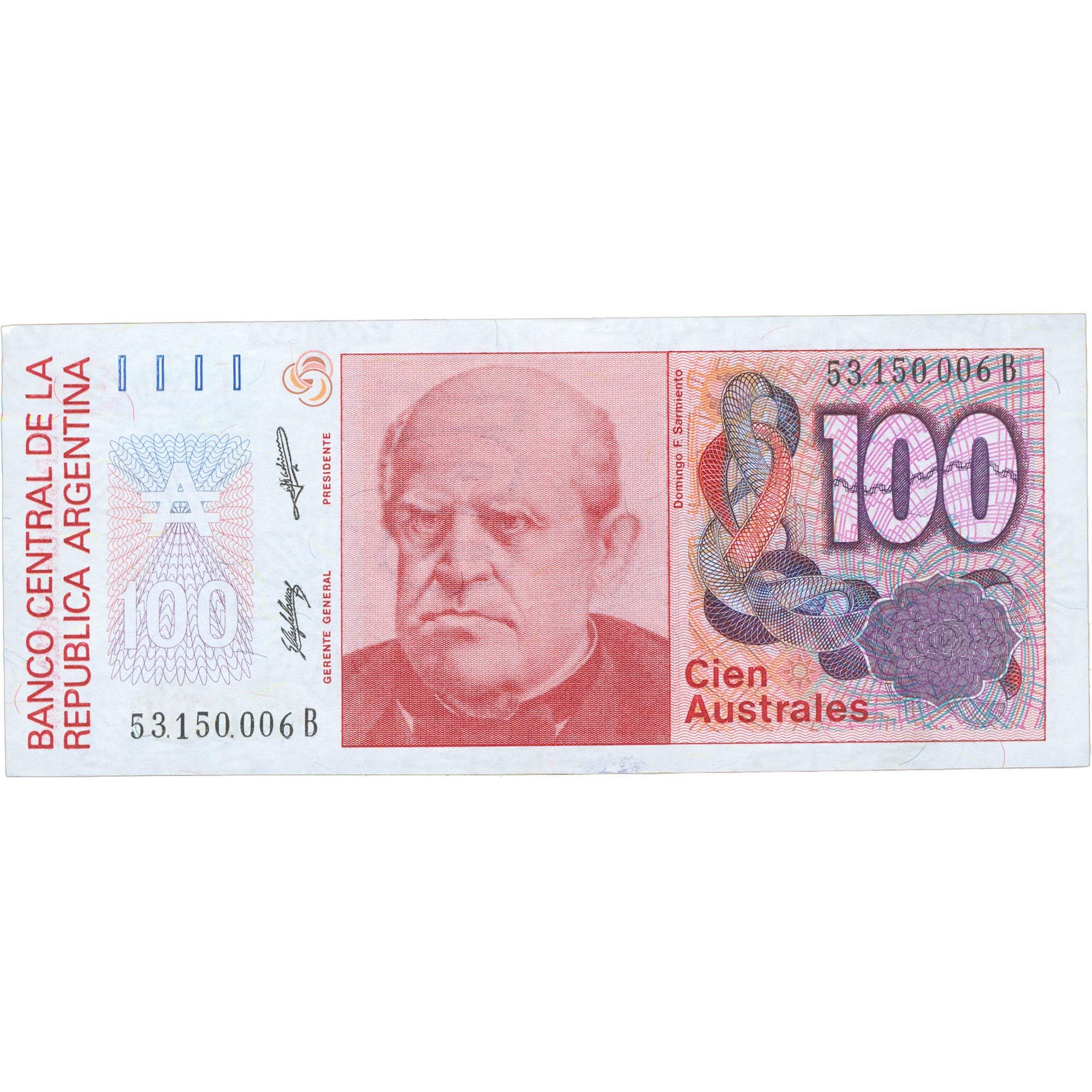 1987 Argentina 100 Australes Banknote (BAN546-)