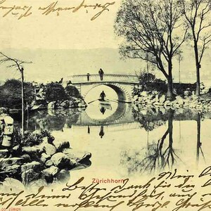 Années 1900, Suisse, Zurichhorn, carte postale