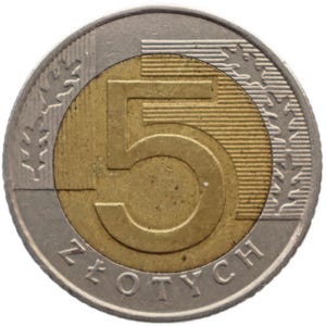 1994 5 Zlotys Poland Coin (MO3989-)