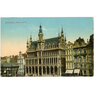 Bruxelles, Belgique - Maison du Roi - Carte postale du début du 20e siècle