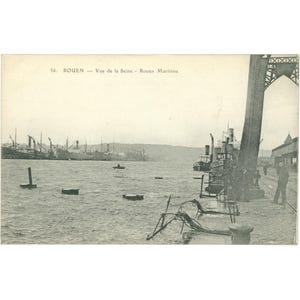 Rouen – Veduta della Senna – Cartolina inizio XX secolo