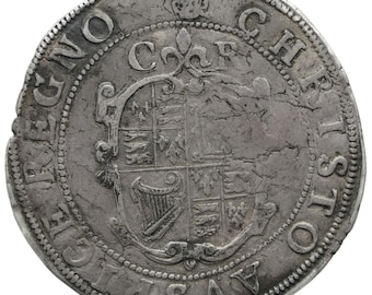 1631-1632 Half Crown Charles I Coin England group II, type 2a, mm Rose