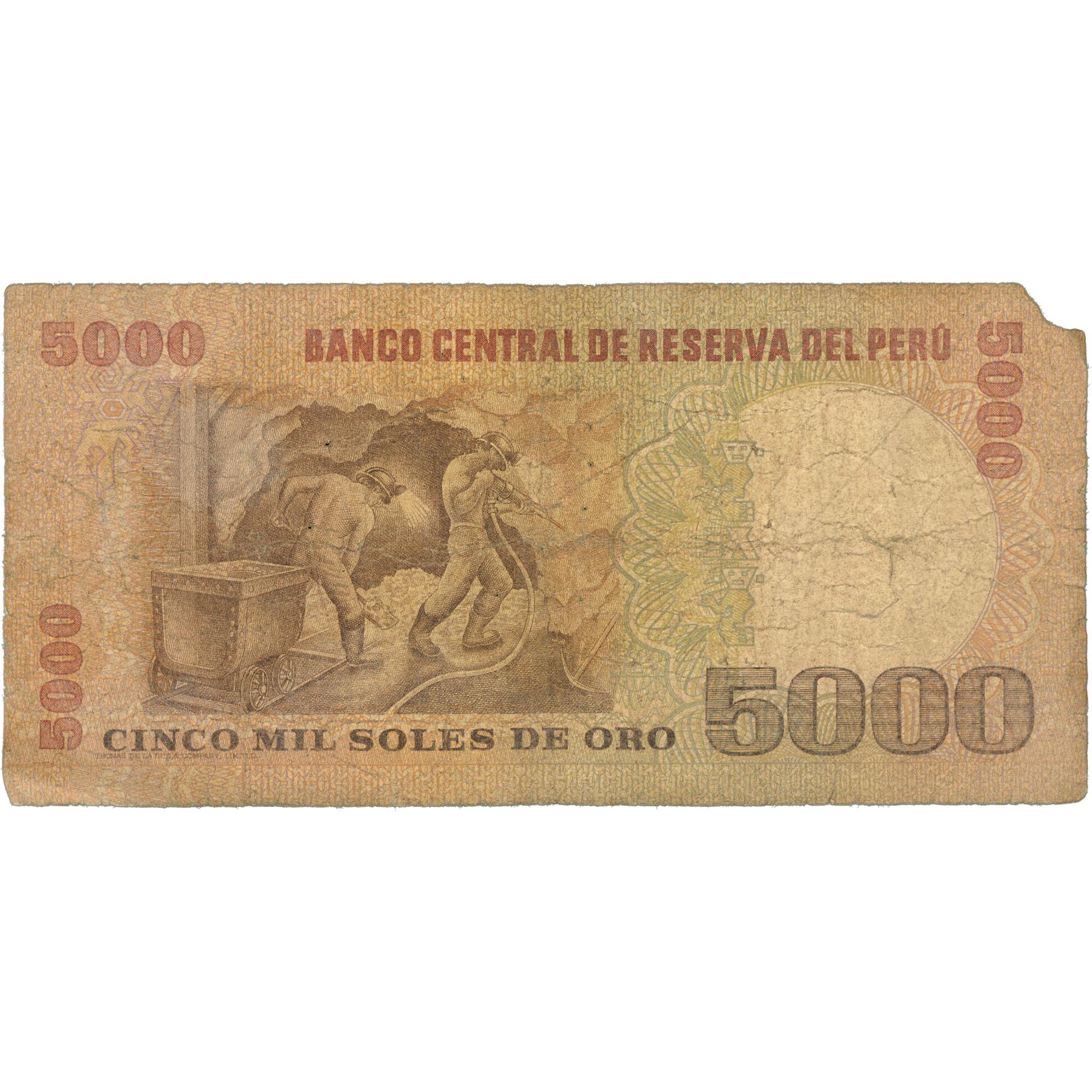1979 Peru 5000 Soles de Oro Banknote (BAN522-)