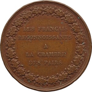 1826 Charles X France Medaille – Absage an das Gesetz über die Primogenitur