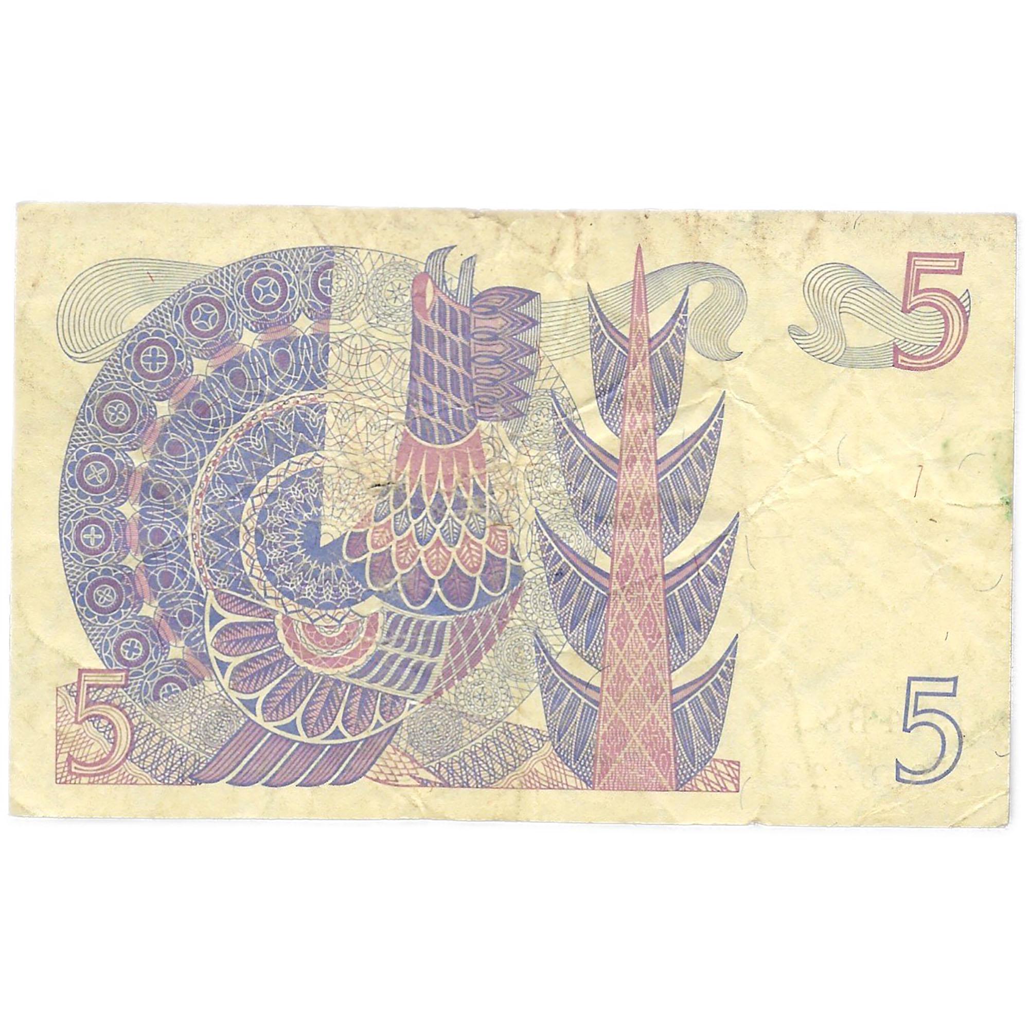 1974 Sweden 5 Kronor Banknote (BAN172-)