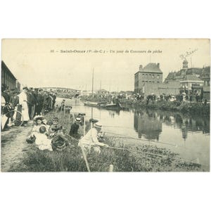 Saint-Omer, Francia - Una cartolina del giorno della gara di pesca, inizio del XX secolo