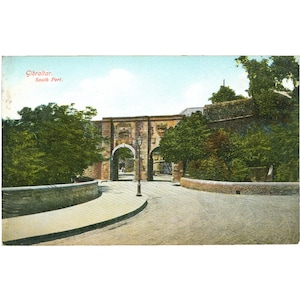Gibraltar - Carte postale South Port Gate, milieu du XXe siècle