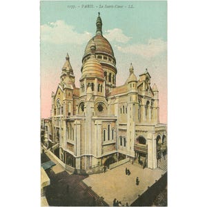 Paris, France - Carte postale Le Sacré-Cœur du début du XXe siècle