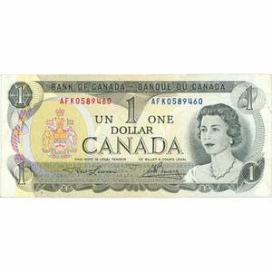 1973 Kanada 1 Dollar Banknote (BAN458-)