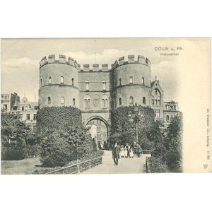 Cologne, Allemagne - Carte postale Hahnentor (Porte de Hahnen) début du xxe siècle