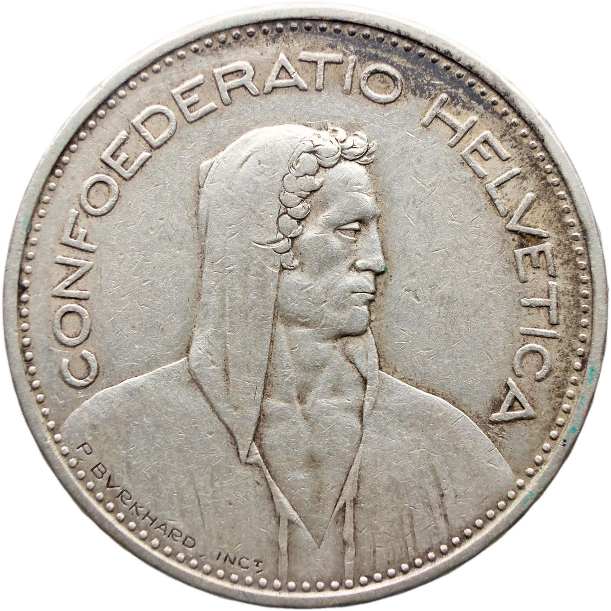 1932 5 Francs Switzerland Coin Helvetica Bern Mint Silver - Etsy Australia