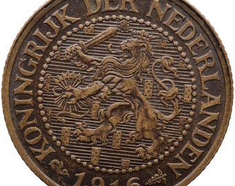 オランダ 25セント硬貨 1970年、ニッケル硬貨、ユリアナ女王、オランダ