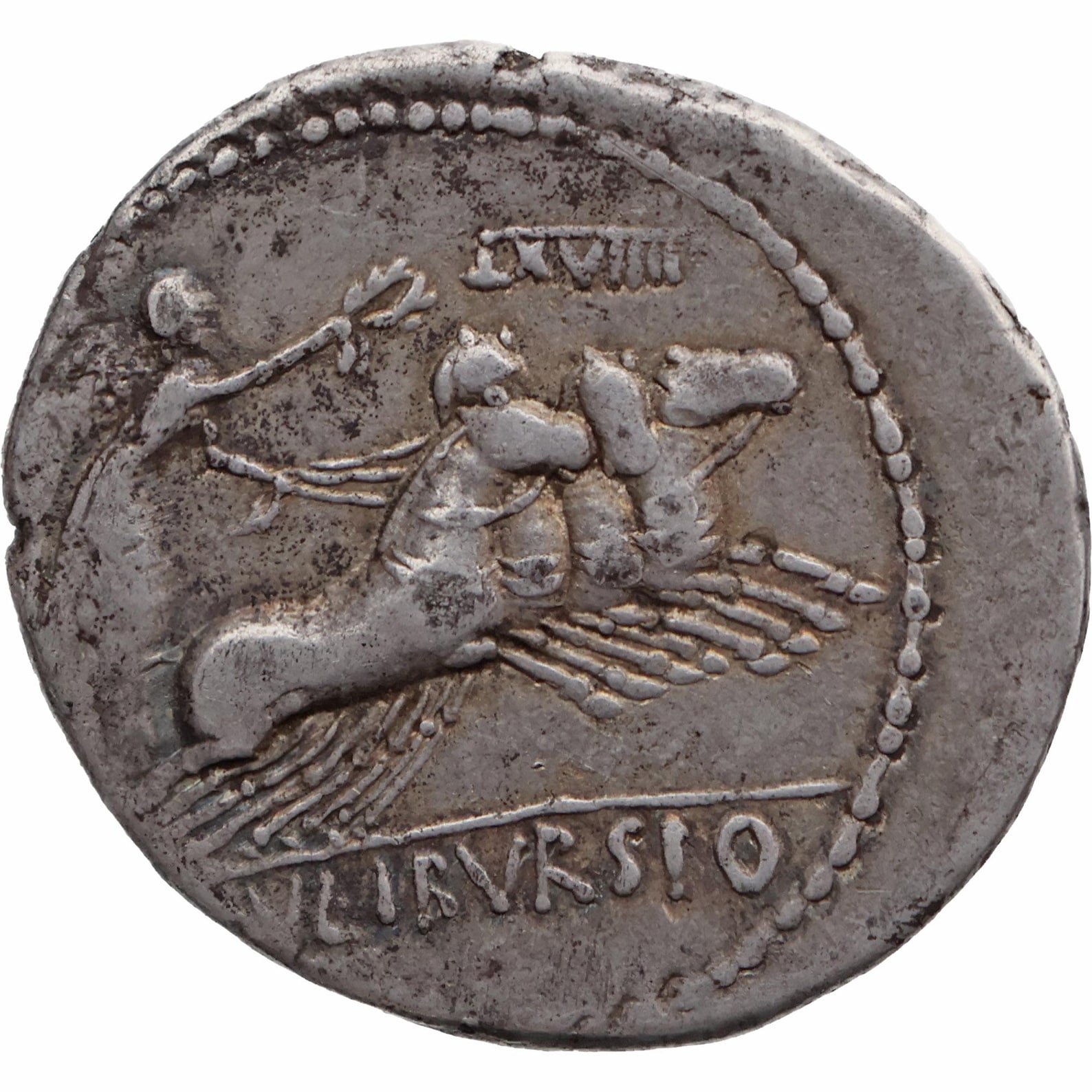 85 BC Roman Republic Denarius Lucius Julius Bursio Coin - Etsy