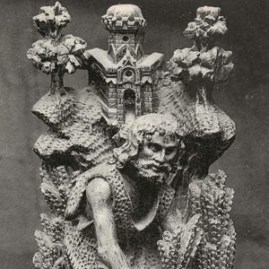 Musée de Skulptur Comparée - Détail d'une Stalle (XVe siècle), Frankreich Postkarte