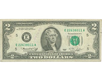 1976 USA Two Dollar Federal Reserve Note (BAN273-)