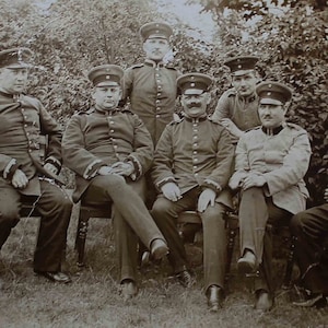 Carte postale 1914 - 18 soldats allemands de la Première Guerre mondiale, Militaires, Première Guerre mondiale, Histoire de l'armée