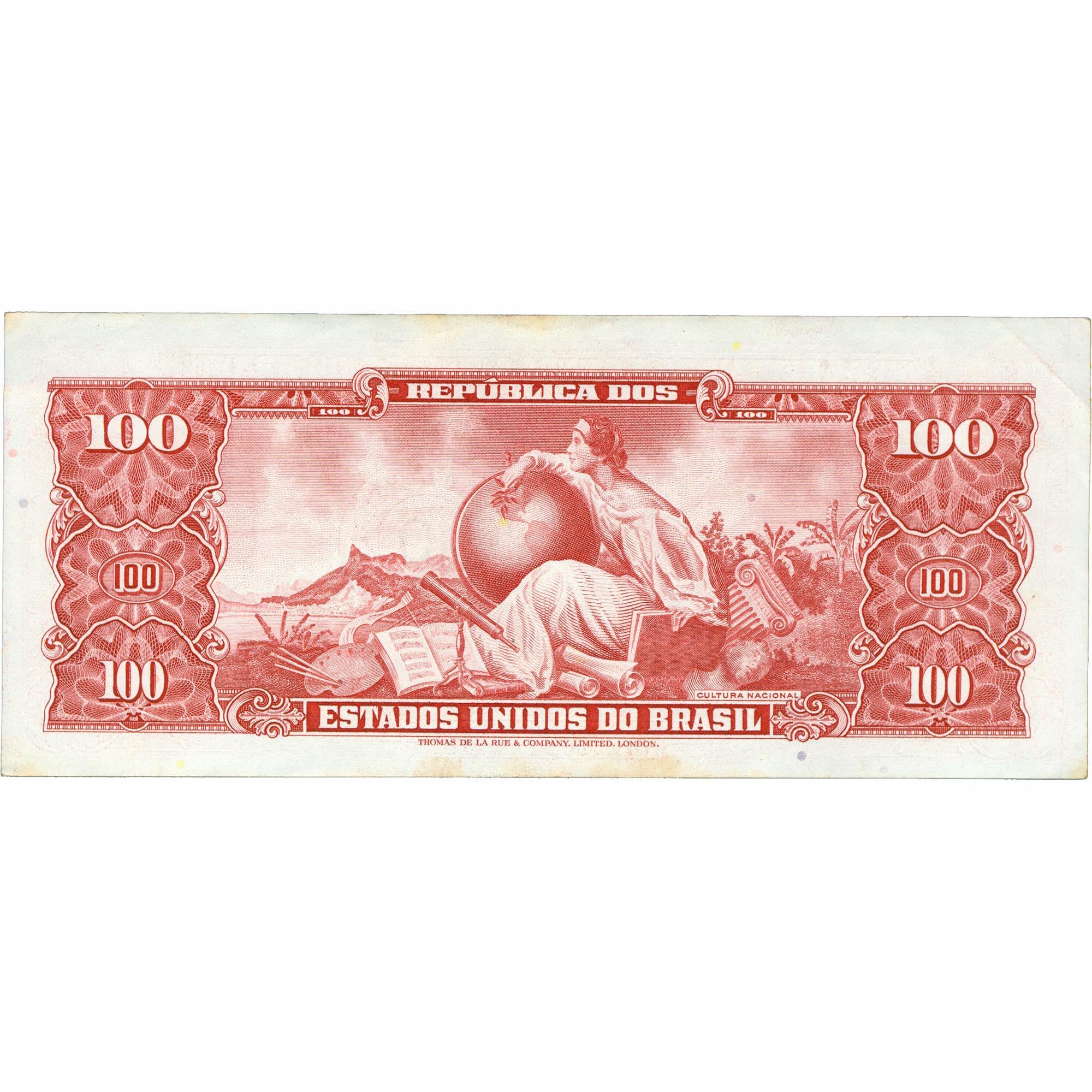 1967 Brazil 100 Cruzeiros Banknote (BAN421-)