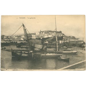 Tanger, Maroc Carte postale - Vue générale, début du 20e siècle