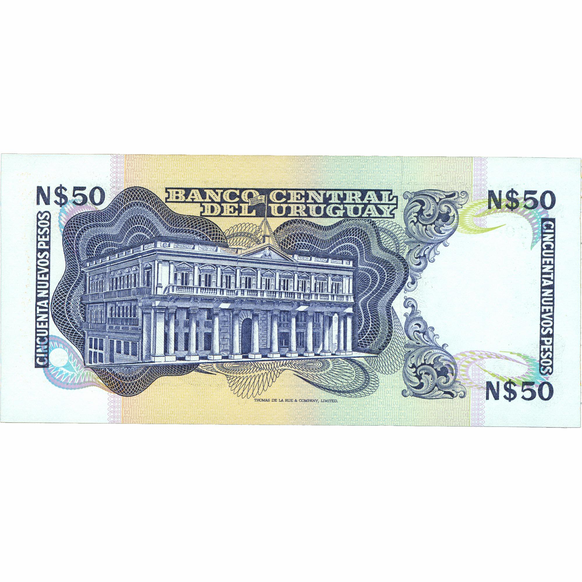 1989 Uruguay 50 Nuevos Pesos Banknote (BAN415-)