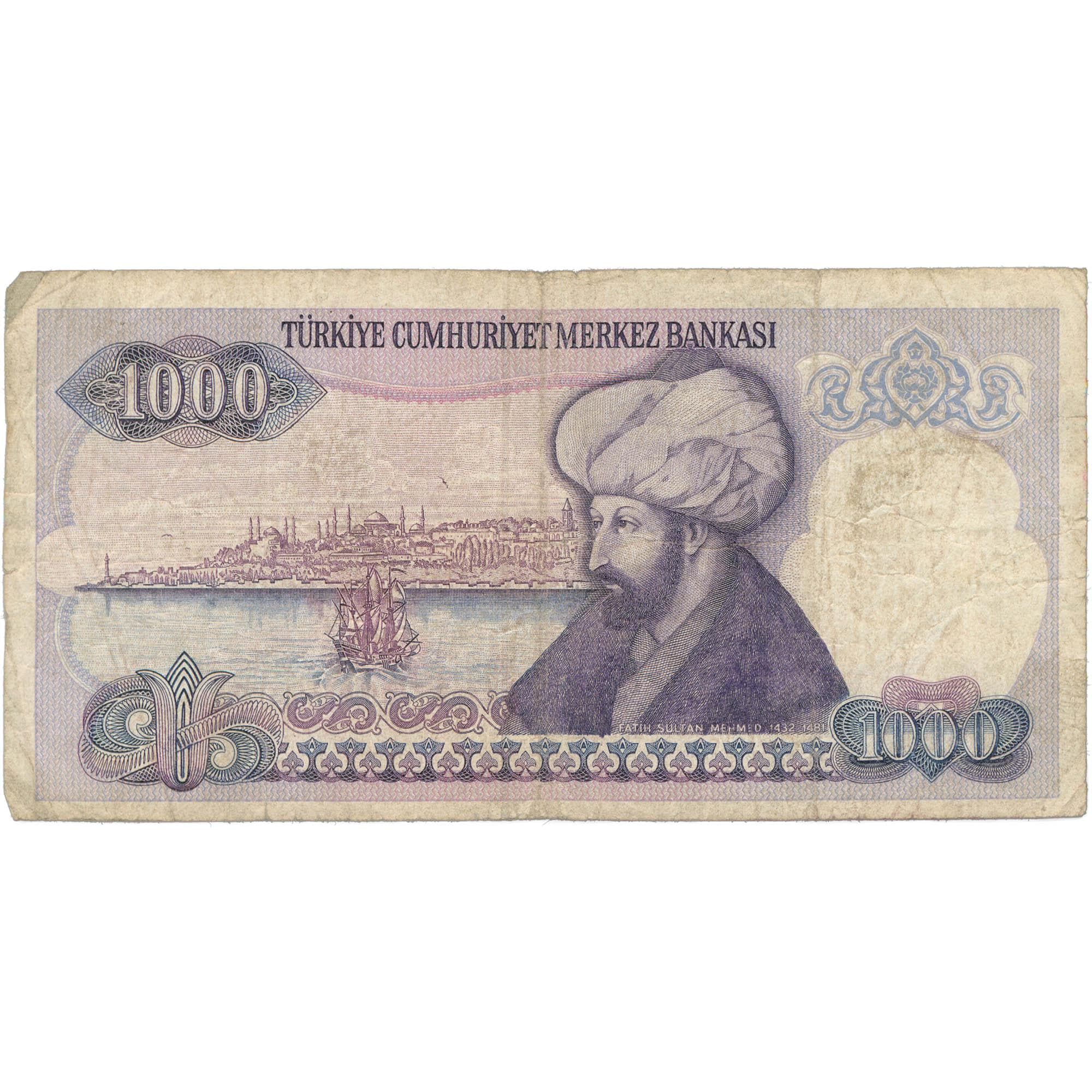 1986 Turkey 1000 Lira Banknote (BAN567-)